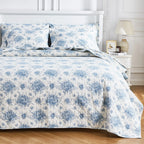 Petit Toile Cotton Flannel Quilt Set Mélange Home