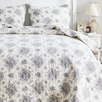 Petit Toile Cotton Flannel Quilt Set Mélange Home