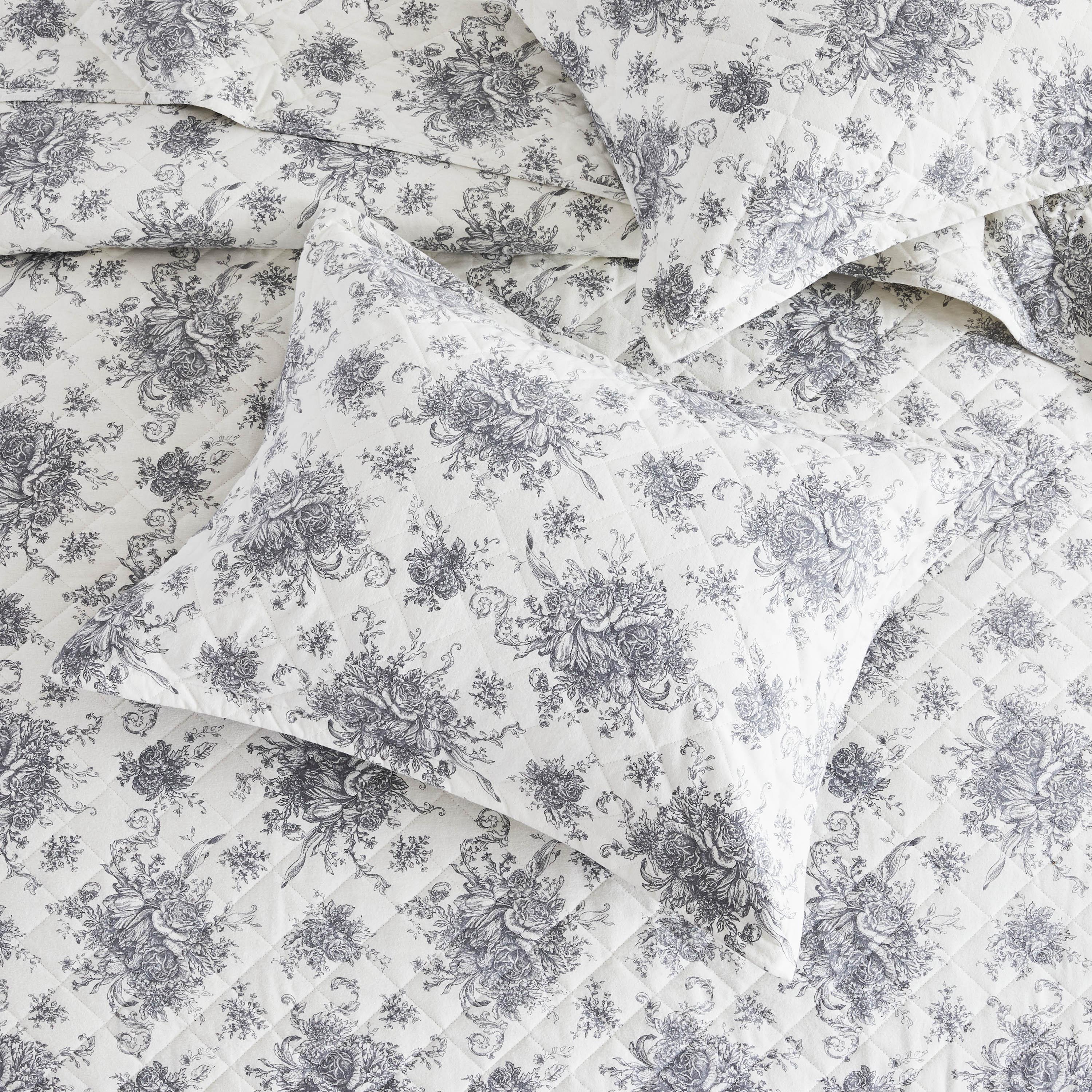 Petit Toile Cotton Flannel Quilt Set Mélange Home