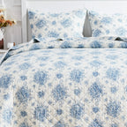 Petit Toile Cotton Flannel Quilt Set Mélange Home