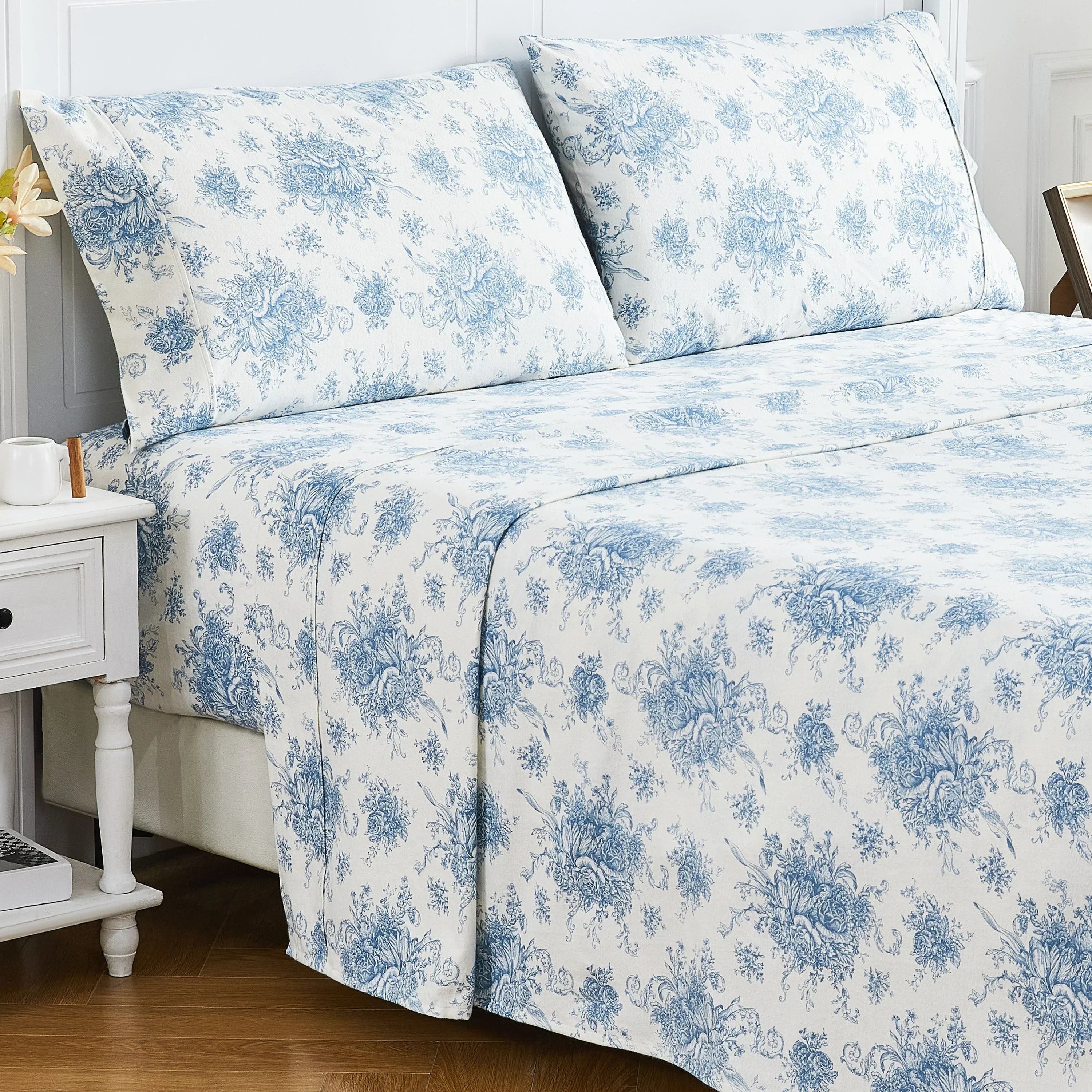 Petit Toile Flannel Sheet Sets Mélange Home