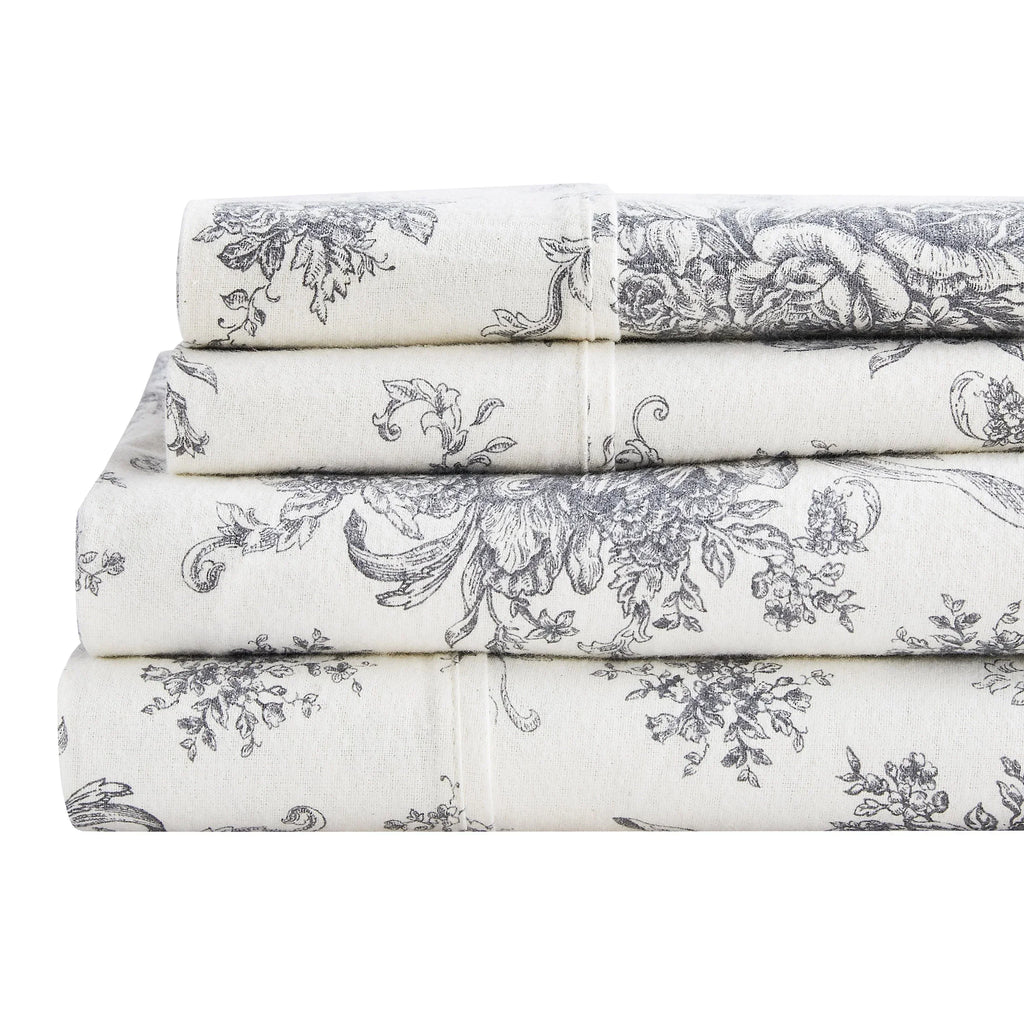 Petit Toile Flannel Sheet Sets Mélange Home
