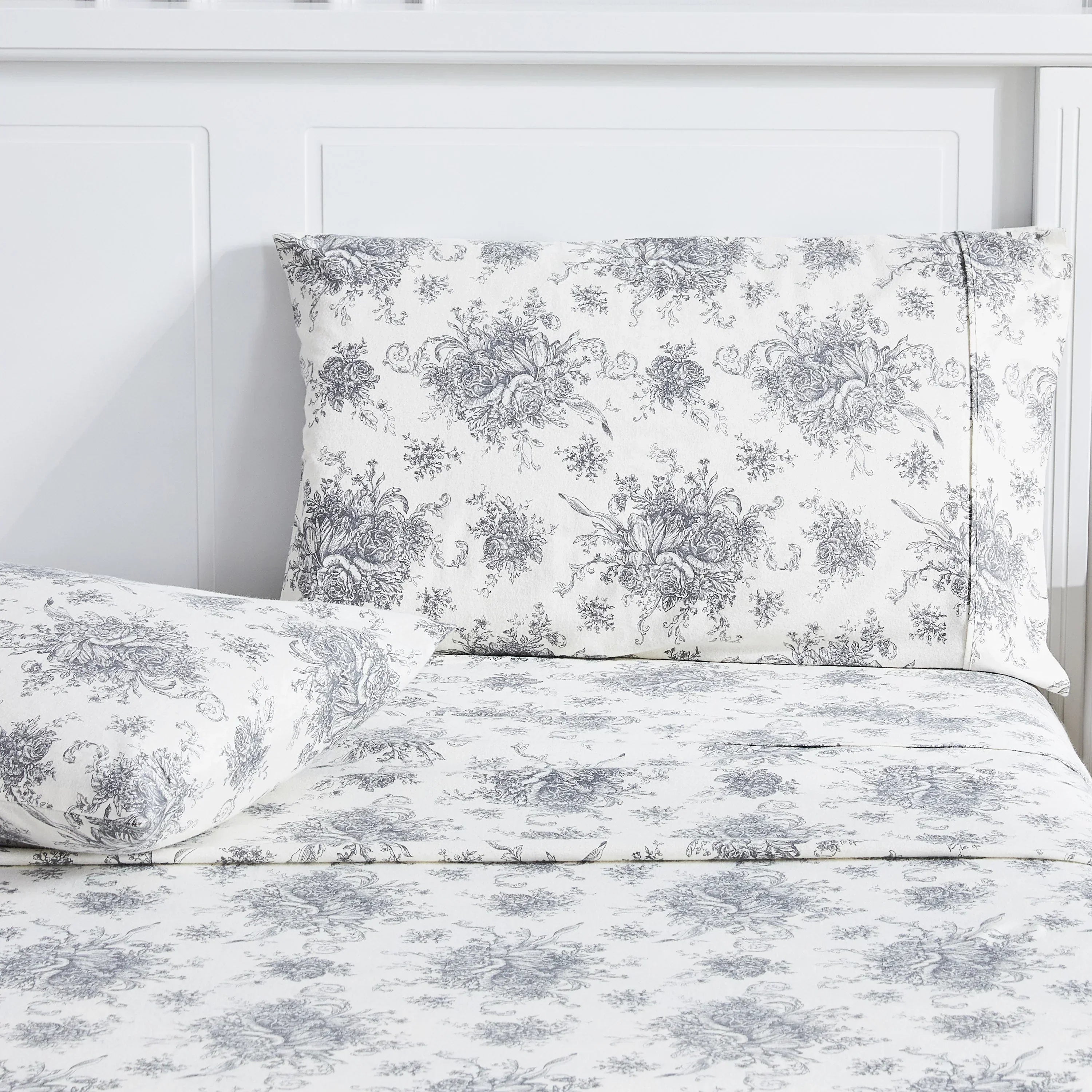 Petit Toile Flannel Sheet Sets Mélange Home