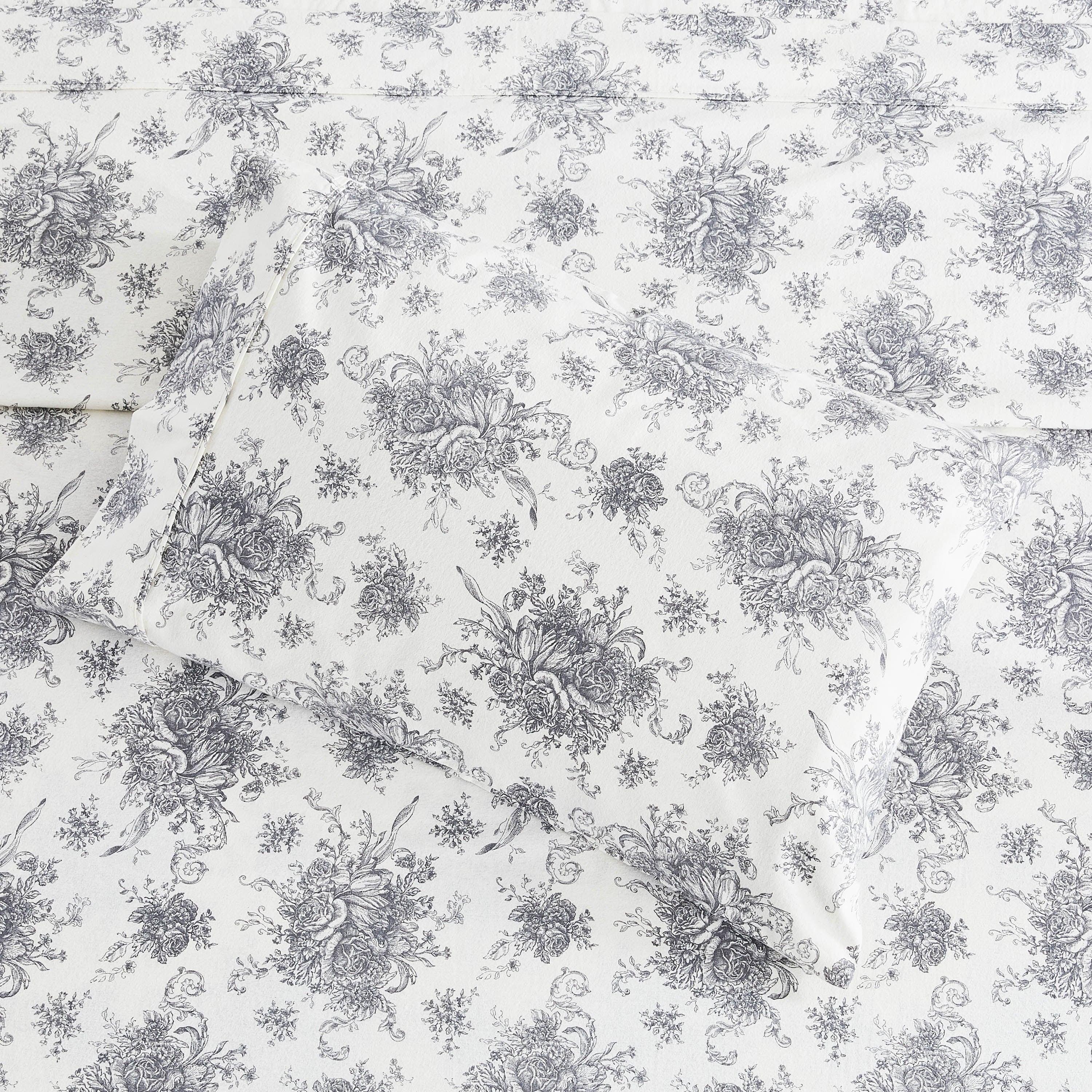 Petit Toile Flannel Sheet Sets Mélange Home