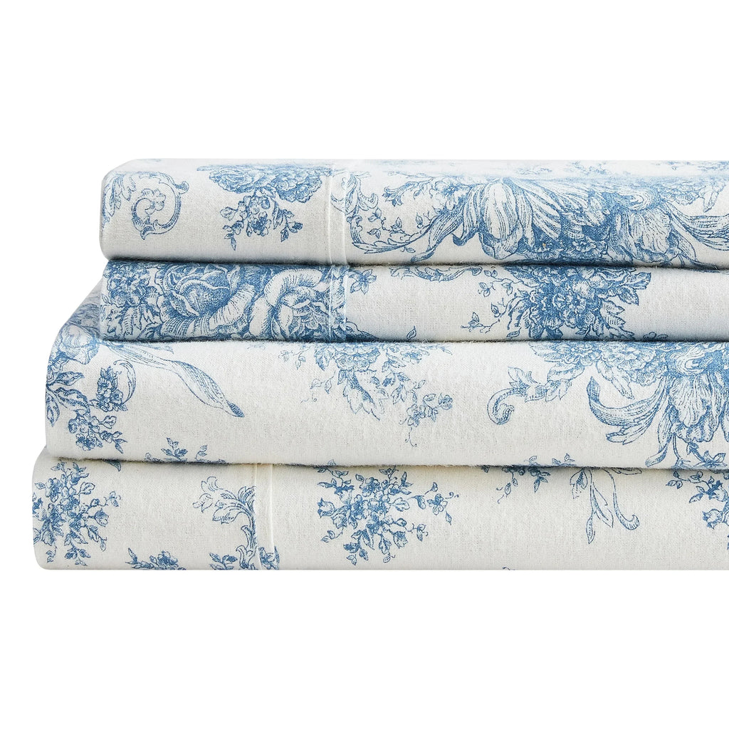 Petit Toile Flannel Sheet Sets Mélange Home
