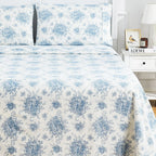 Petit Toile Flannel Sheet Sets Mélange Home