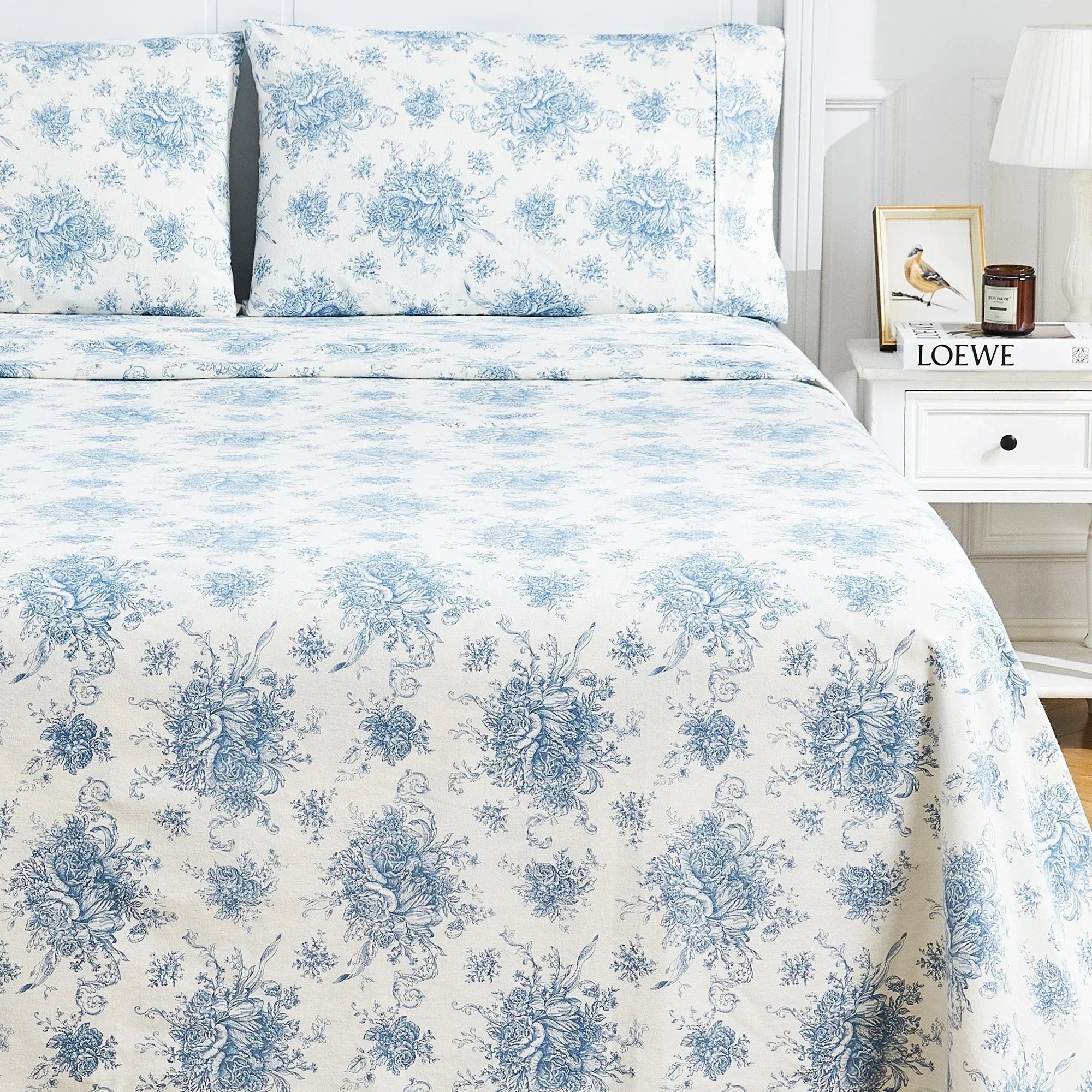 Petit Toile Flannel Sheet Sets Mélange Home