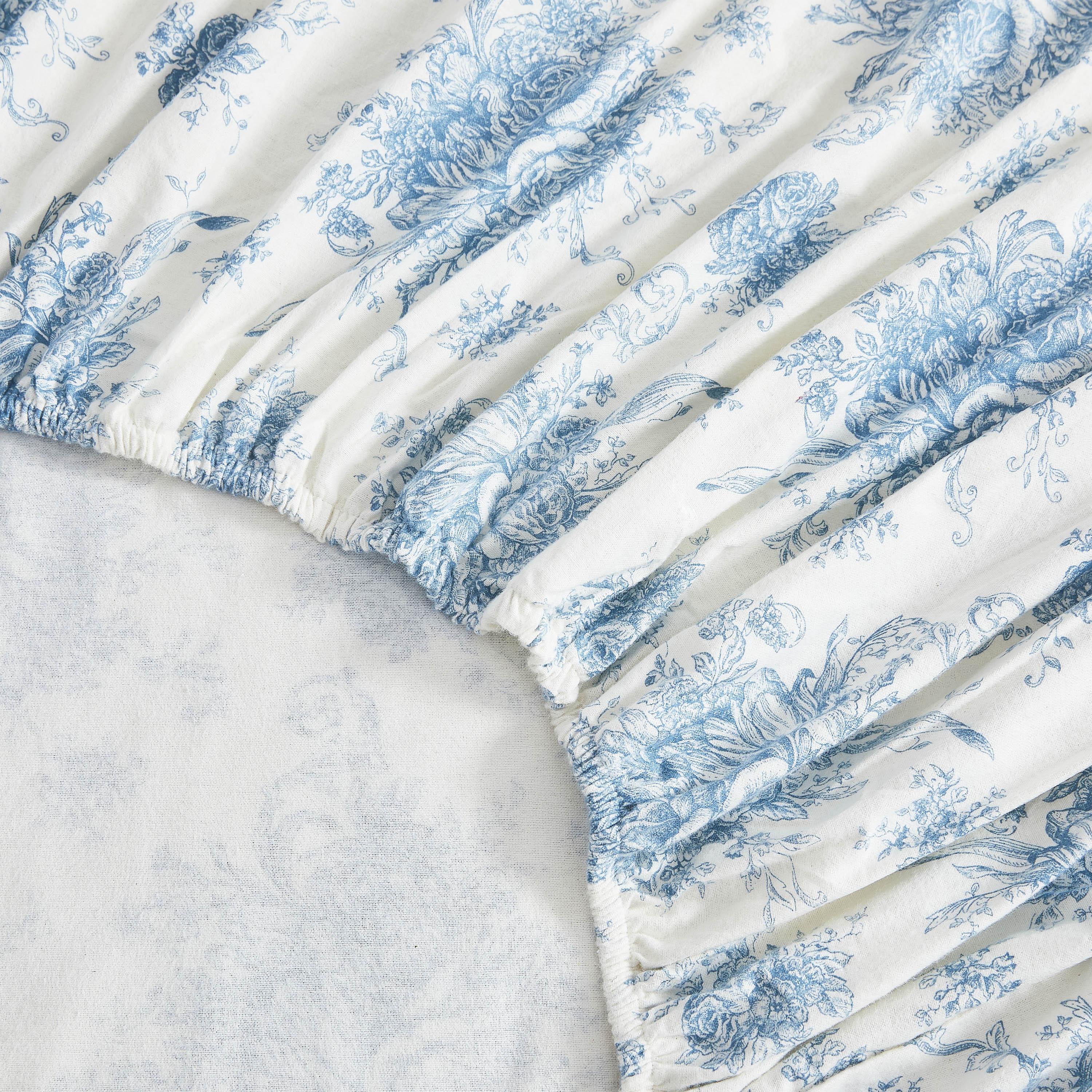 Petit Toile Flannel Sheet Sets Mélange Home