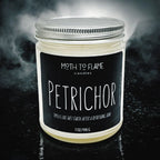 Petrichor – Grounding Earth-scented Candle (7 Oz), back view - House Of Avana