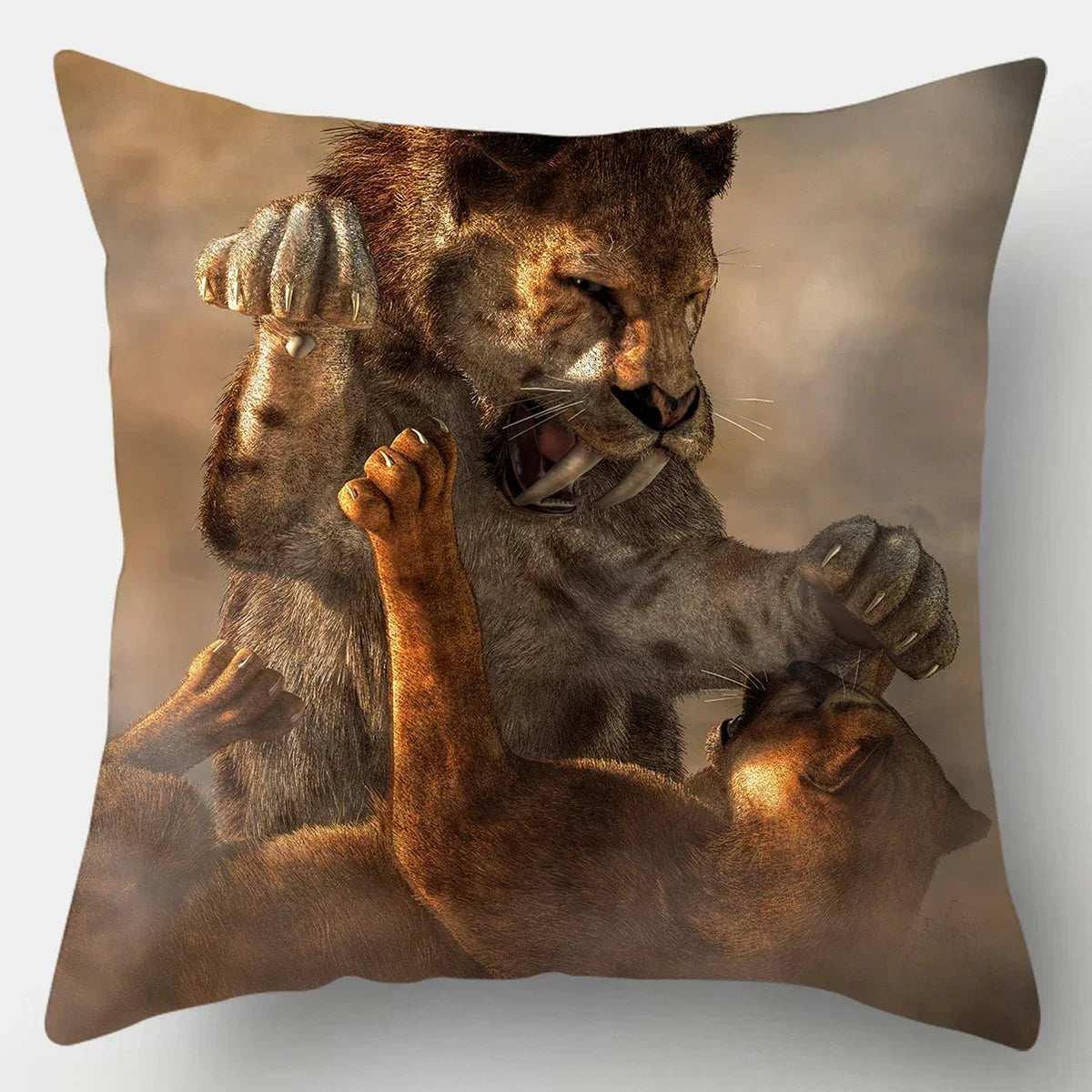 45x45cm Pillow Case Home Decor Pillows Covers Sofa Bedroom Wild Animal Pillow Case Pillows Lion Horse... - House Of Avana