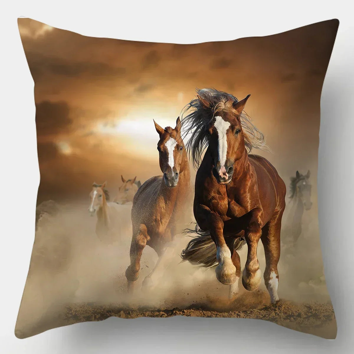 45x45cm Pillow Case Home Decor Pillows Covers Sofa Bedroom Wild Animal Pillow Case Pillows Lion Horse... - House Of Avana