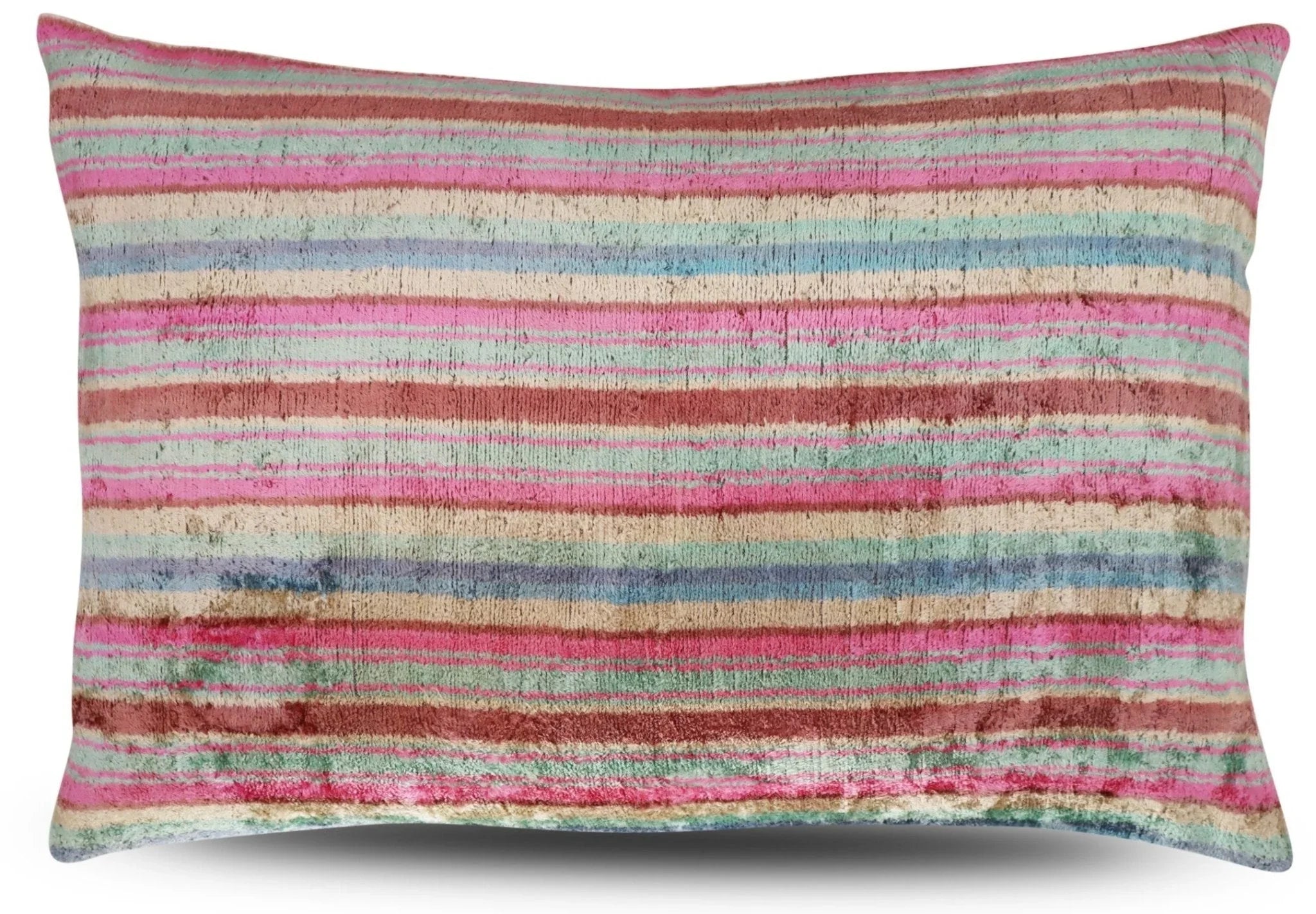 Canvello Luxury Earthtone Stripe Pillow for Couch | X in (40 X Cm), front view - House Of Avana