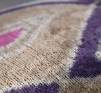 Canvello Earth Tones Velvet Turkish Ikat Pillow - 16'' X 16', back view - House Of Avana