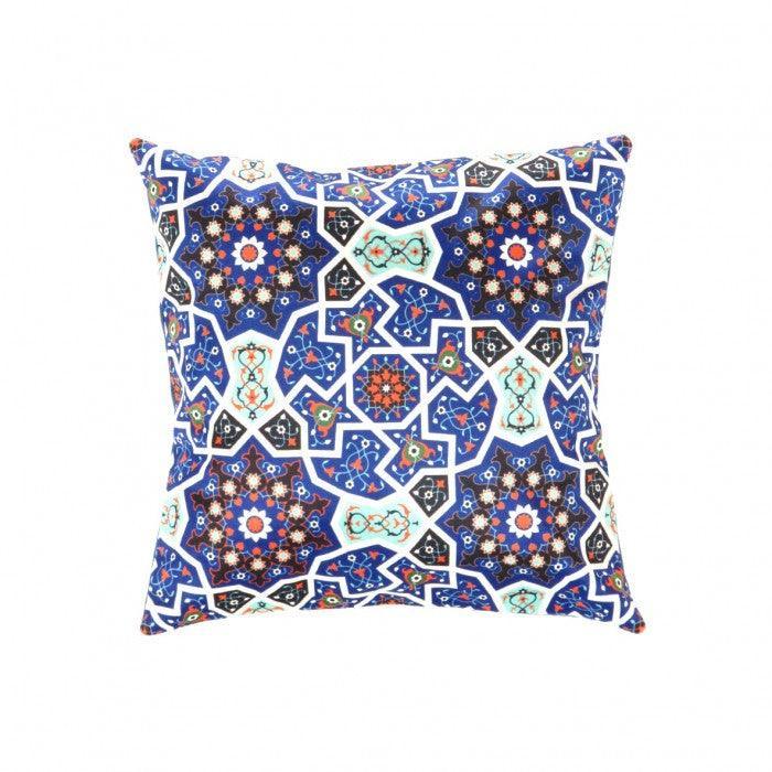 Canvello Tile Design Velvet Pillow - 16' X 16', front view - House Of Avana