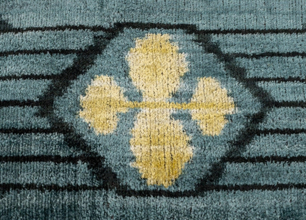 Luxurious 16x24 Handmade Ikat Silk Velvet Pillow with Premium Down Feather Insert By Canvello – Striking... - House Of Avana