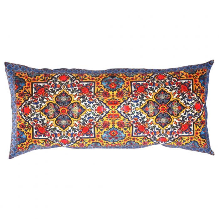 Canvello Traditional Design Velvet Pillow - 15'' X 30'', front view - House Of Avana