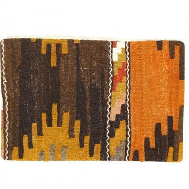 Canvello Vintage Hand Knotted Pillow - 16" X 24", front view - House Of Avana