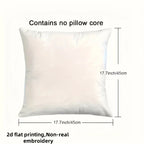 Pillowcase - Modern Polyester Square 45x45cm