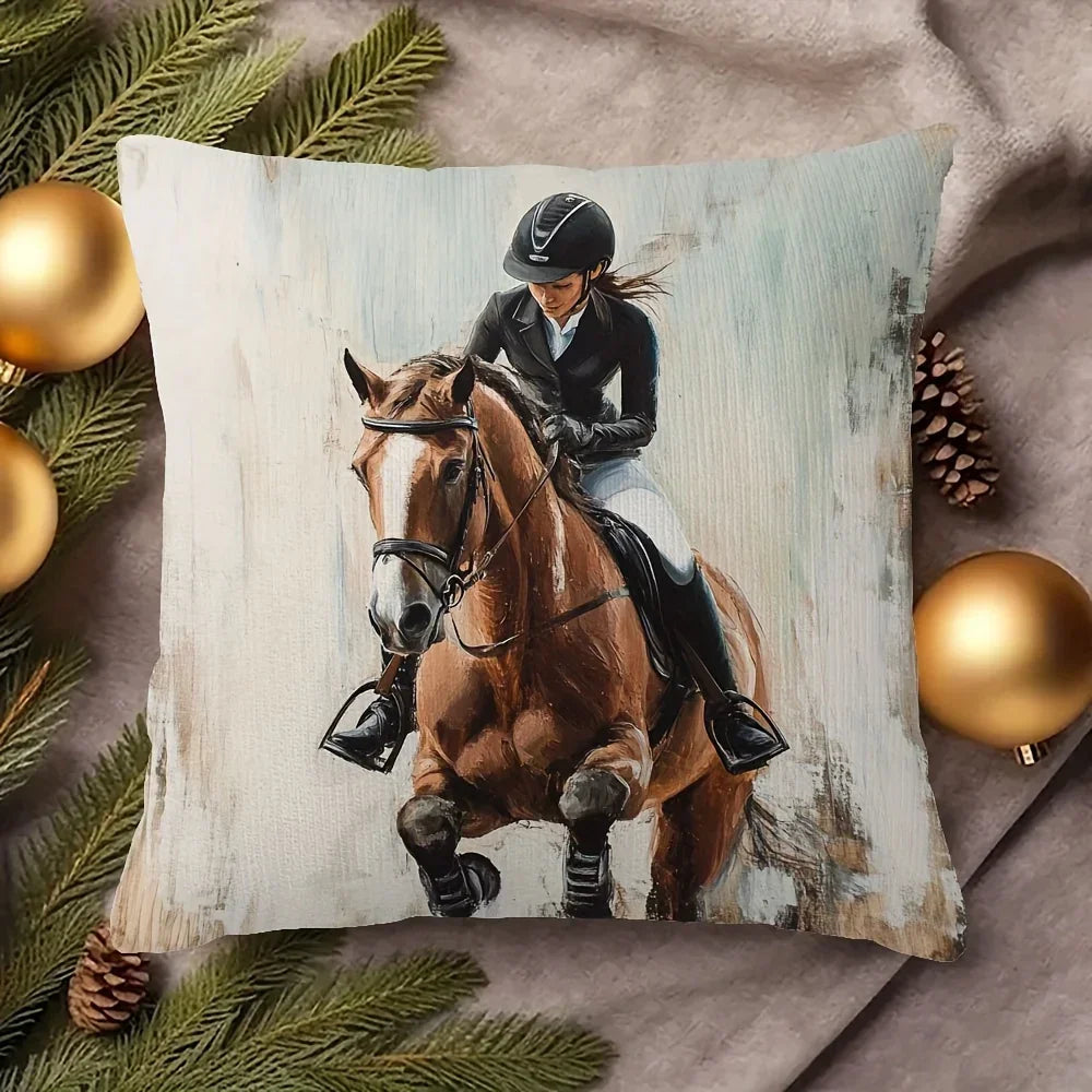 Pillowcase - Soft Plush Horse 45x45cm