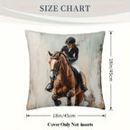 Pillowcase - Soft Plush Horse 45x45cm