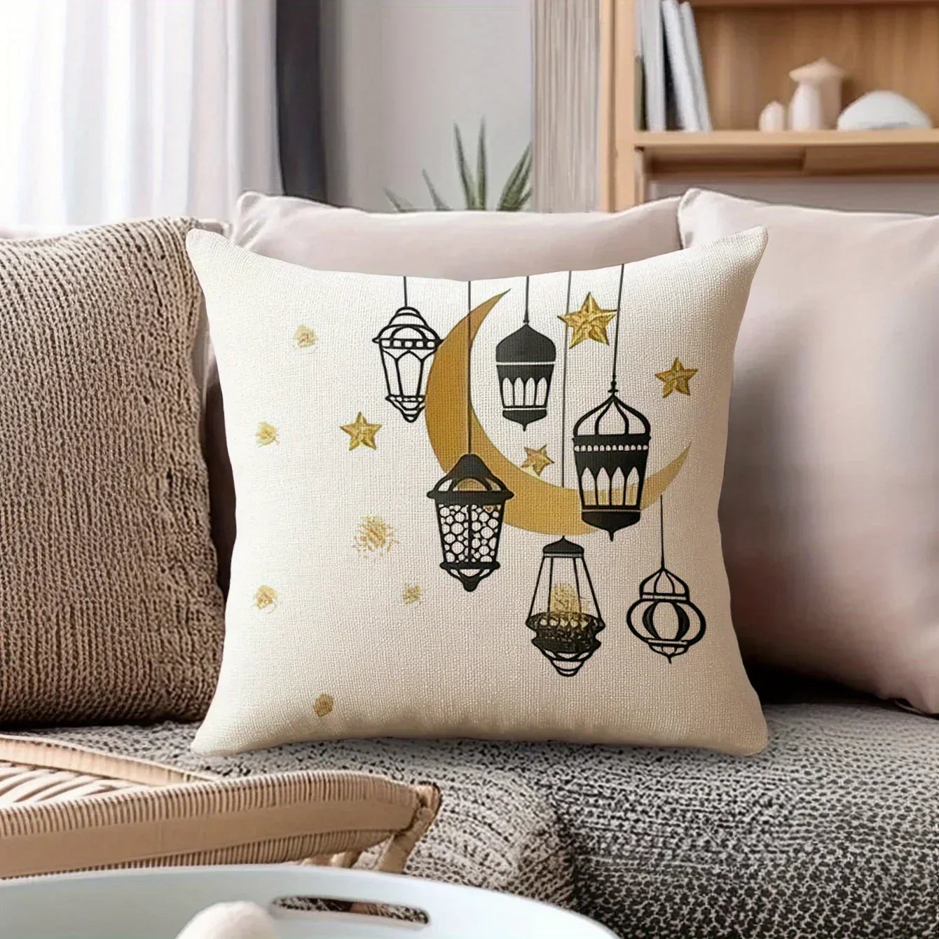 Pillowcase - Vintage Cotton Star Print
