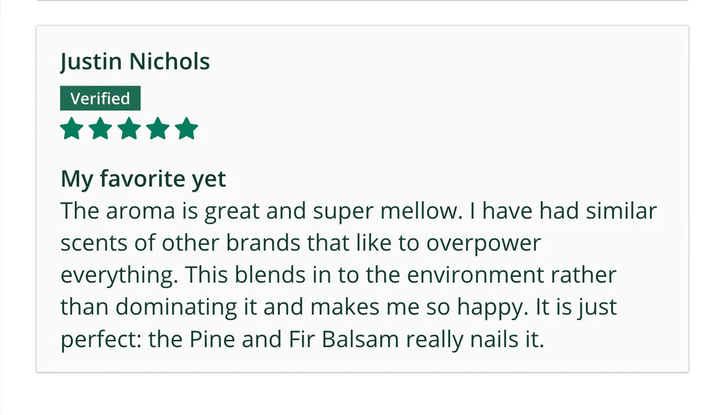 Pine & Fir Balsam Scented Soy Candle Fernweh Editions