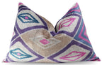 Canvello Luxury Pink Purple Beige Pillow for Couch | X in (40 X Cm), angled view - House Of Avana