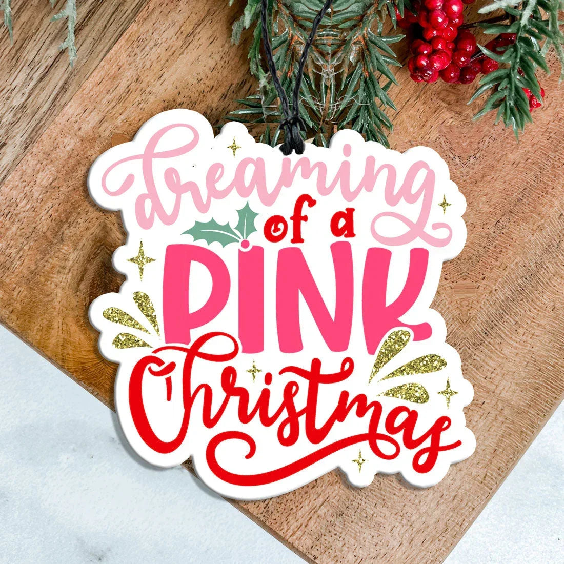 Pink Christmas Freshie Gia Roma