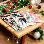 Pink Christmas Hand Towel Gia Roma