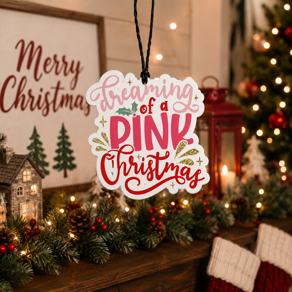 Pink Christmas Freshie