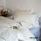 Annie Lace Ruffle Floral Bedding Set / Pink, alternate view - House Of Avana