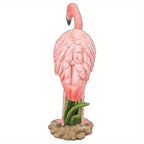 Standing Pink Flamingo Handcrafted Statue - House Of Avana
