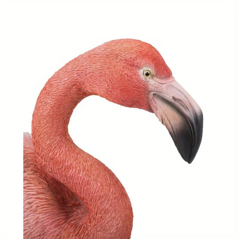Standing Pink Flamingo Handcrafted Statue - House Of Avana