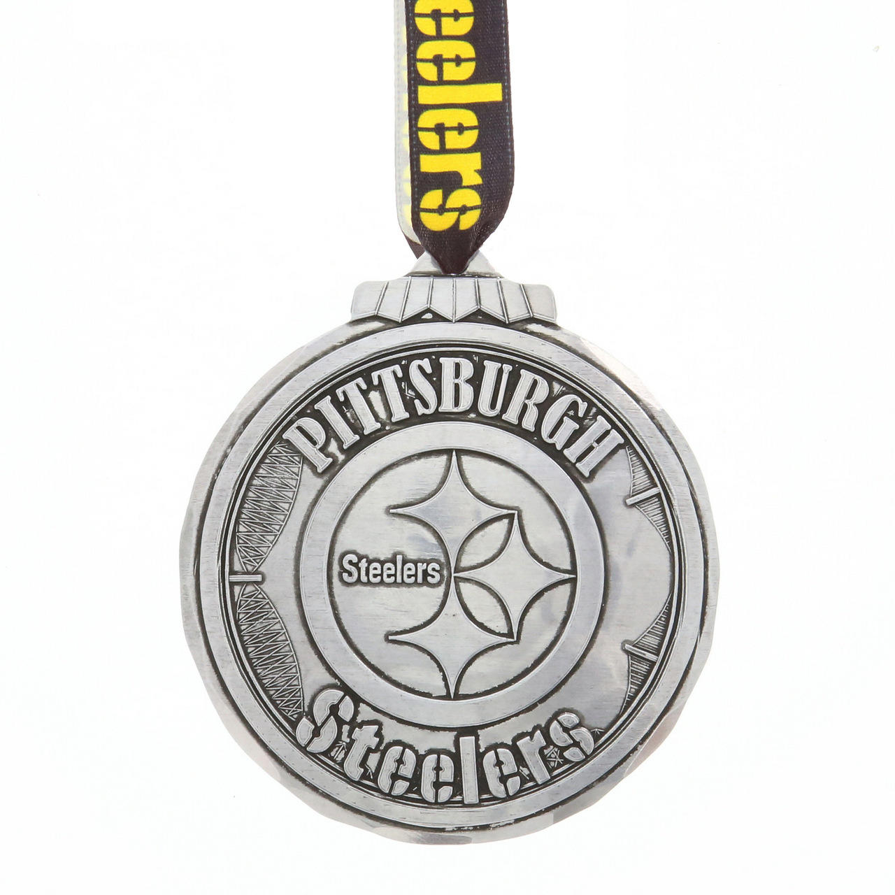 Pittsburgh Steelers Classic Round Ornament (Aluminum)