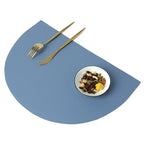 Placemat - Waterproof PU Leather Semicircle