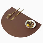 Placemat - Waterproof PU Leather Semicircle
