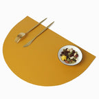 Placemat - Waterproof PU Leather Semicircle