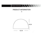 Placemat - Waterproof PU Leather Semicircle