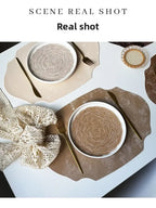 Placemats - Double-sided PU Leather Oval