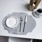 Placemats - Double-sided PU Leather Oval