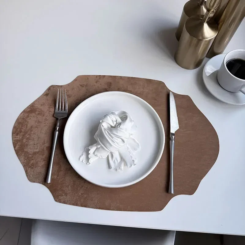 Placemats - Double-sided PU Leather Oval