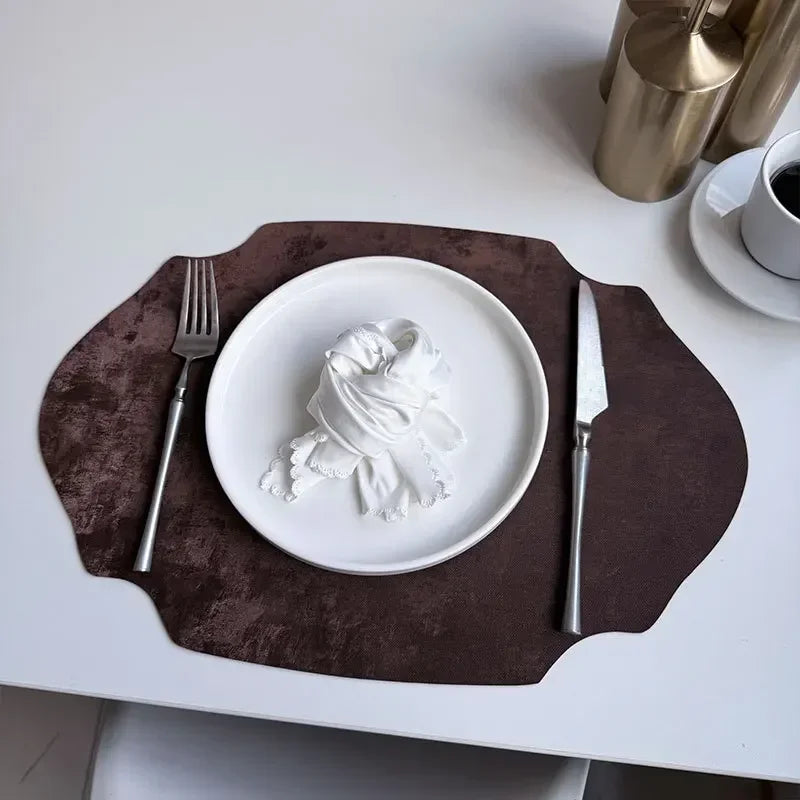 Placemats - Double-sided PU Leather Oval