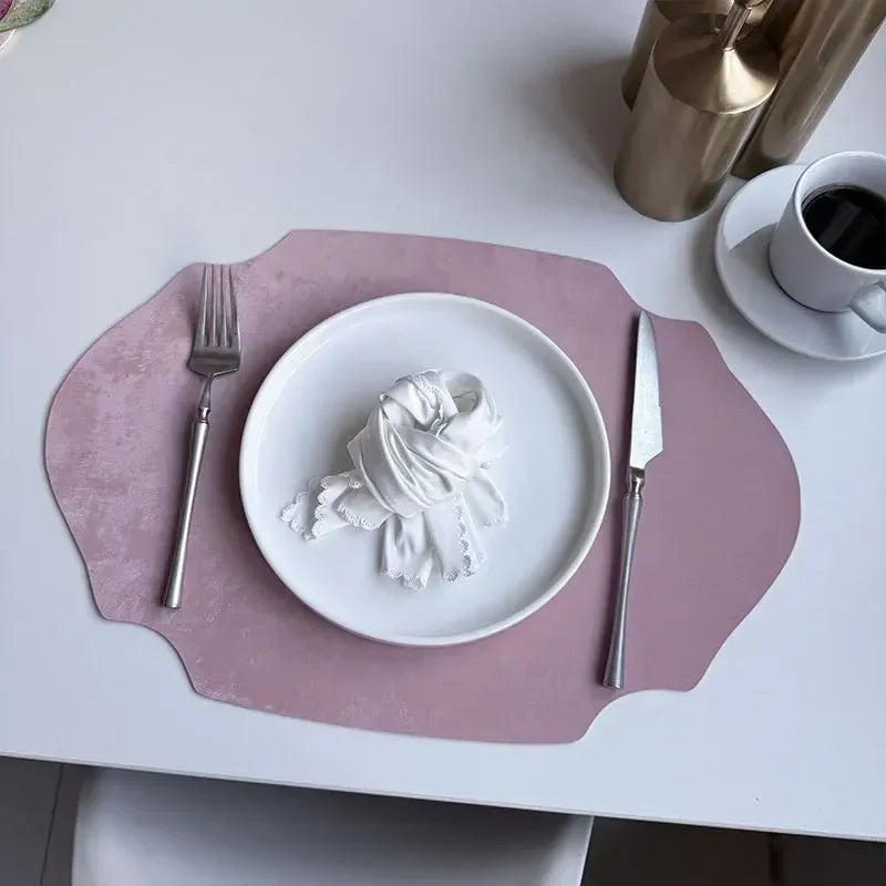 Placemats - Double-sided PU Leather Oval