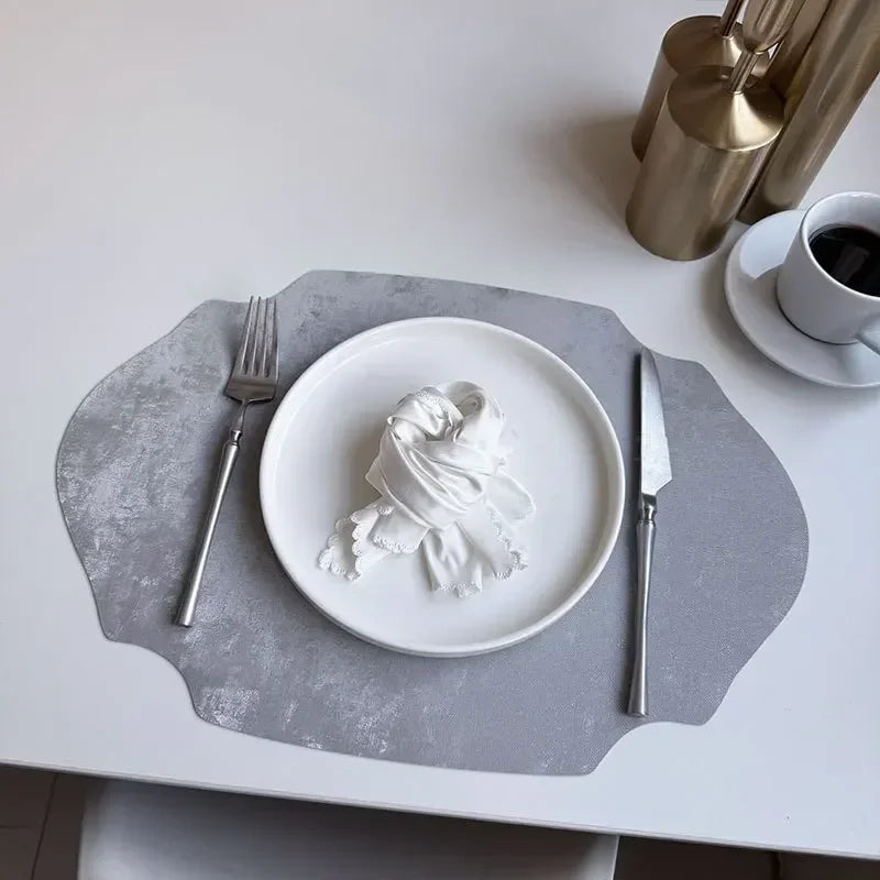 Placemats - Double-sided PU Leather Oval