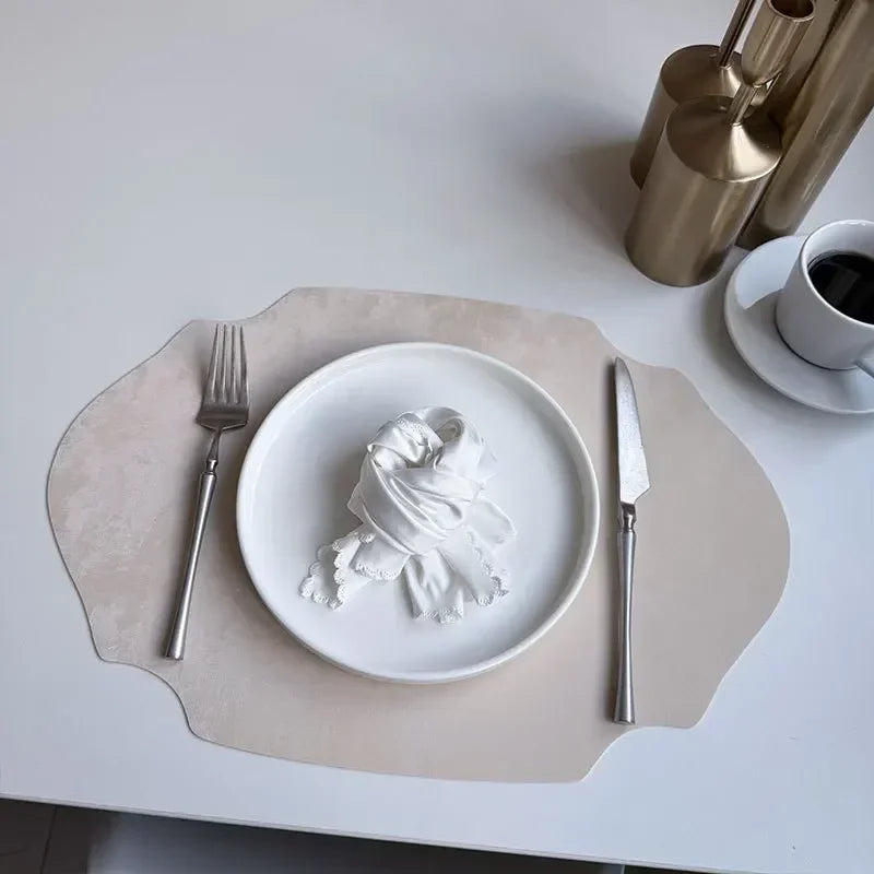 Placemats - Double-sided PU Leather Oval