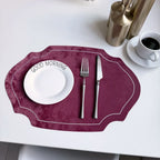 Placemats - Double-sided PU Leather Oval