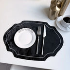 Placemats - Double-sided PU Leather Oval