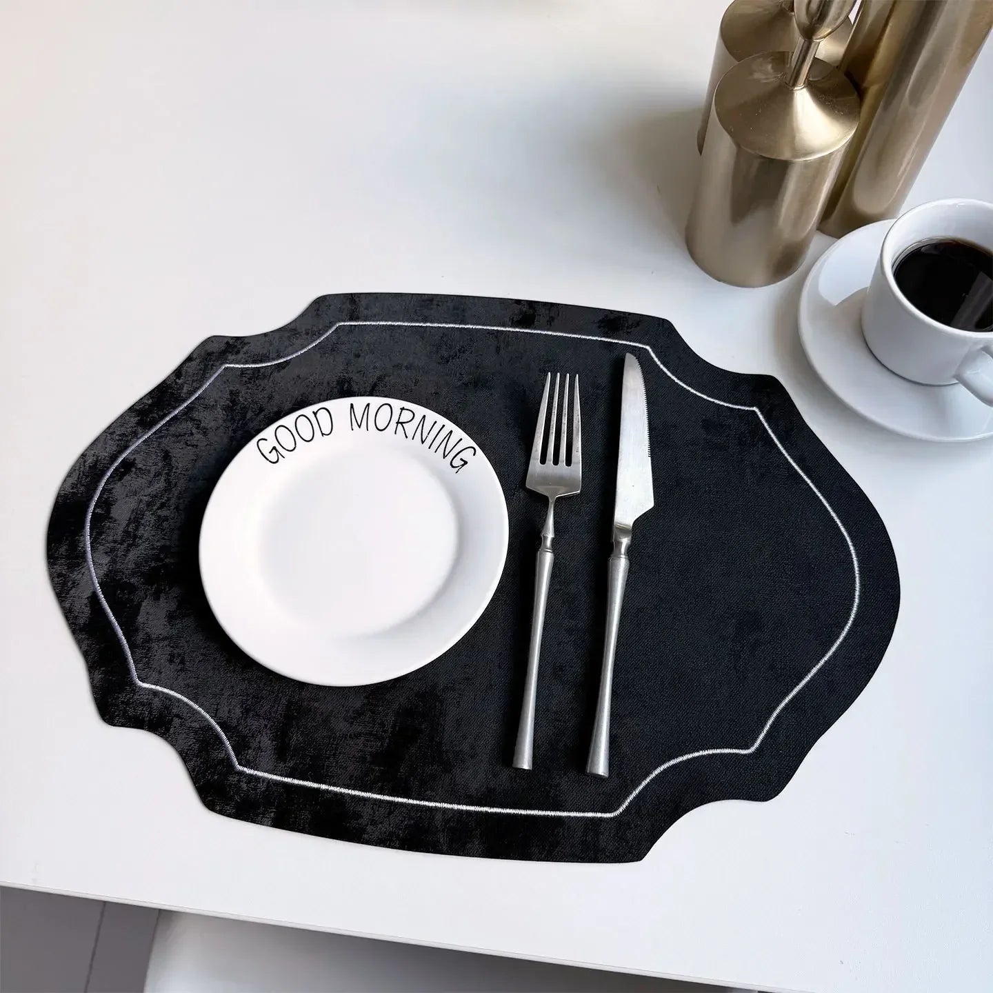 Placemats - Double-sided PU Leather Oval