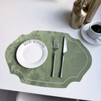Placemats - Double-sided PU Leather Oval