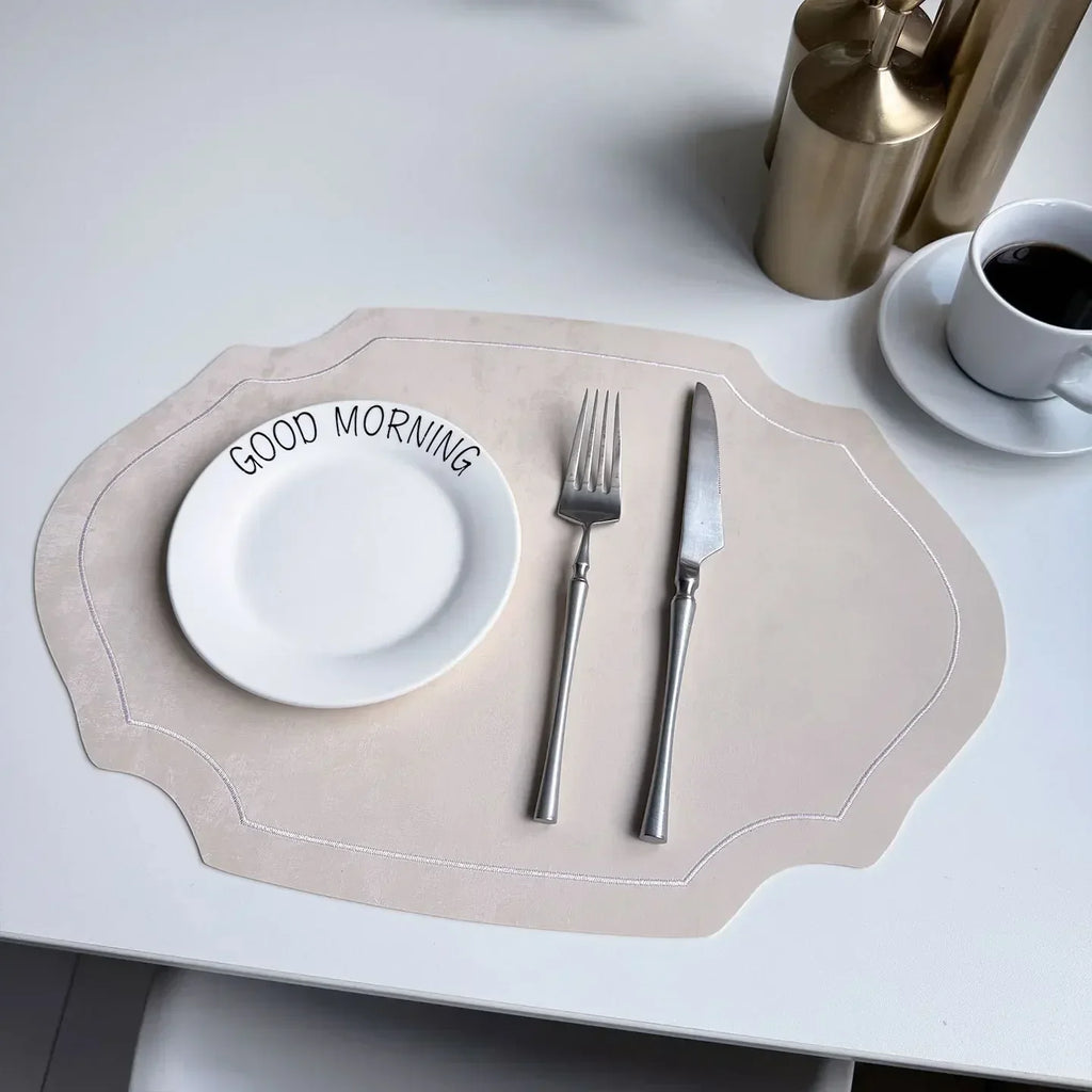 Placemats - Double-sided PU Leather Oval